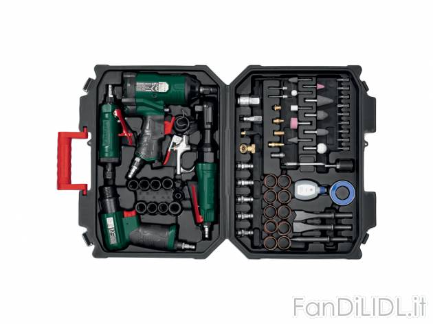 Set accessori per compressore Parkside, prezzo 89.00 &#8364; 
71 pezzi 
In dotazione
- ...