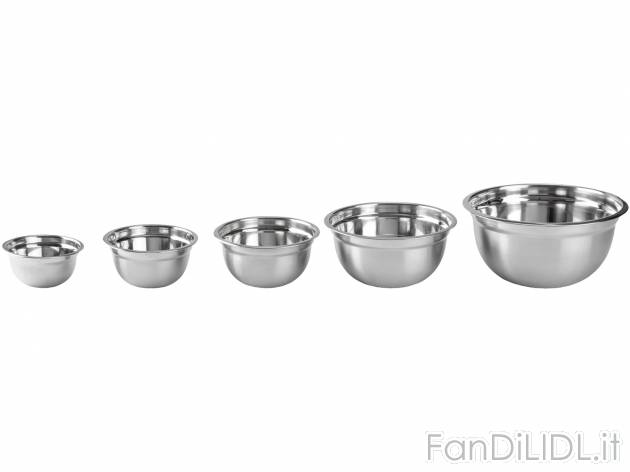 Set ciotole Ernesto, prezzo 12.99 &#8364; 
3 o 5 pezzi 
A scelta tra:
- 5 pezzi: ...