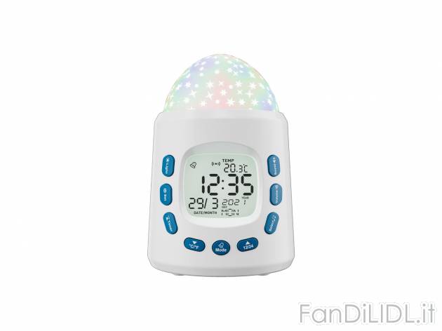 Sveglia con proiezione di cielo stellato Auriol, prezzo 12.99 &#8364; 
- Proietta ...