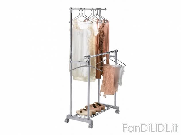 Stand appendiabiti con rotelle , prezzo 24,99 &#8364; per Alla confezione 
- ...