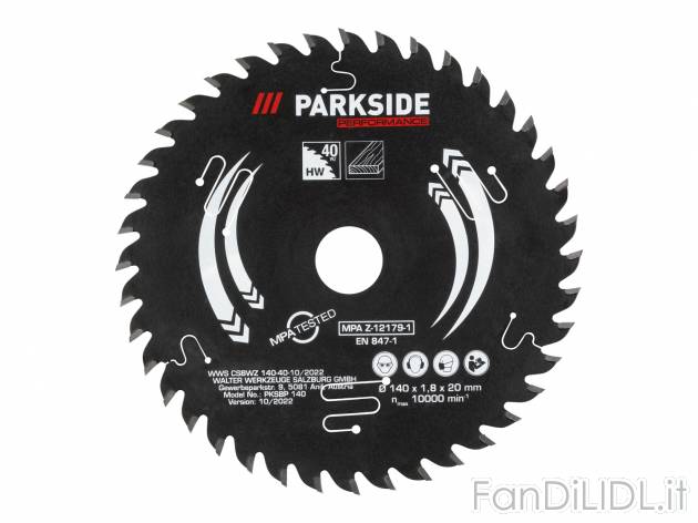 Lama per sega circolare Parkside_performance, prezzo 11.99 &#8364; 
20, 40 o ...