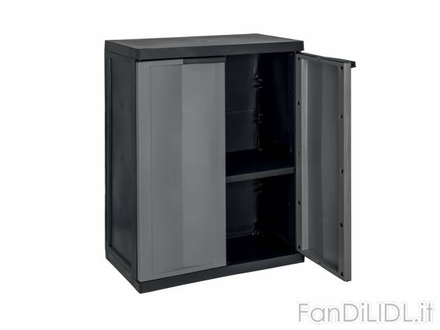 Armadio in plastica Livarno, prezzo 39.99 &#8364; 
- Piano d&#39;appoggio ...