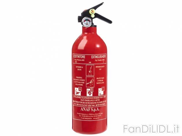 Estintore con manometro 1 kg &quot;Anaf&quot; , prezzo 10,99 &#8364; ...