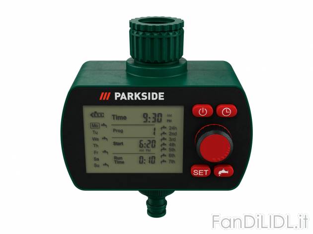 Computer per irrigazione Parkside, prezzo 14.99 &#8364; 
- 6 programmi di&nbsp;irrigazione ...