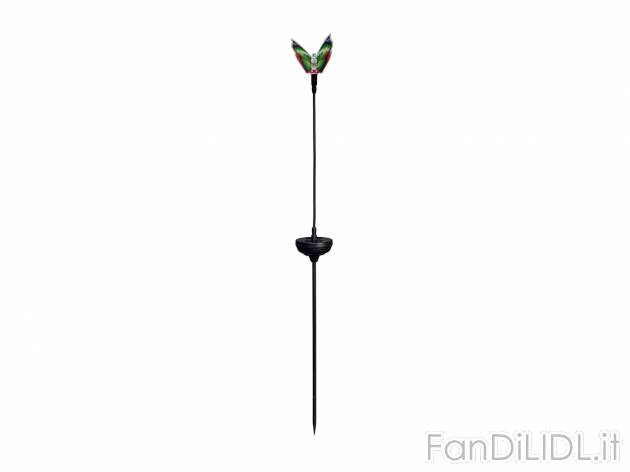 Lampada LED a energia solare Farfalla Livarno, prezzo 3.99 &#8364; 
- Si accende&nbsp;automaticamente ...