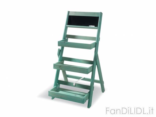 Scaffale in legno per fiori e piante Livarno, prezzo 24.99 &#8364; 
- Per ambienti ...