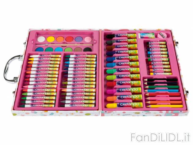 Valigetta per dipingere e colorare per bambini Crelando, prezzo 8.99 &#8364; ...