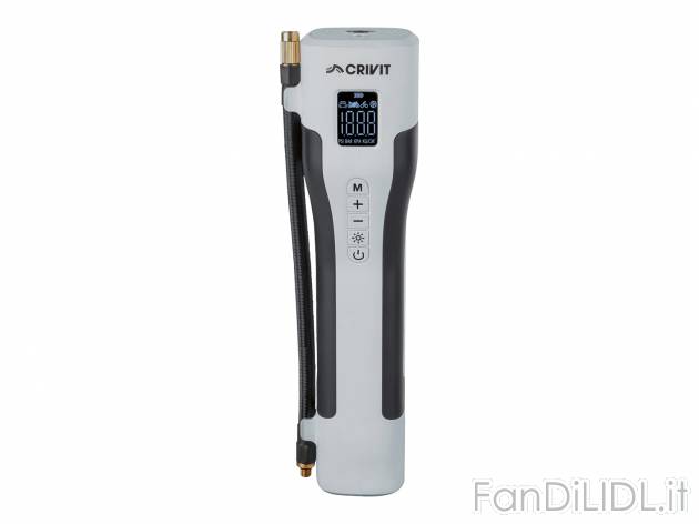 Pompa per bici ricaricabile Crivit, prezzo 49.00 &#8364; 
- Anche per pneumatici ...