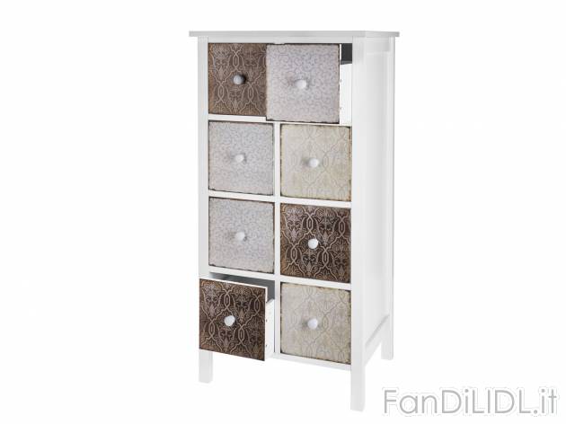 Cassettiera , prezzo 59.99 &#8364; 
- Con 8 cassetti in stile vintage
- 48x37x95 ...