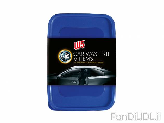Kit per la pulizia dell’auto , prezzo 5.99 &#8364;  
-  6 pezzi