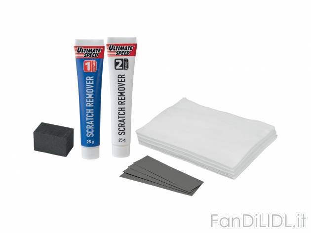 Kit rimozione graffi Ultimate Speed, prezzo 6.99 &#8364; 
11 pezzi 
In dotazione
- ...