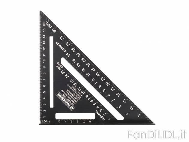 Righello multiangolo, scalimetro o squadra Parkside, prezzo 5.99 &#8364; 
Righello ...