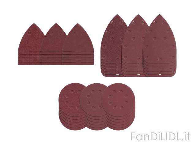 Set carta abrasiva per levigatrice e smerigliatrice Parkside, prezzo 2.49 &#8364; ...
