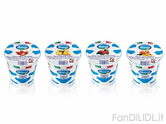 Yogurt magro , prezzo 0,33 &#8364; per 2x 150 g, € 1,10/kg EUR. 
- A scelta ...