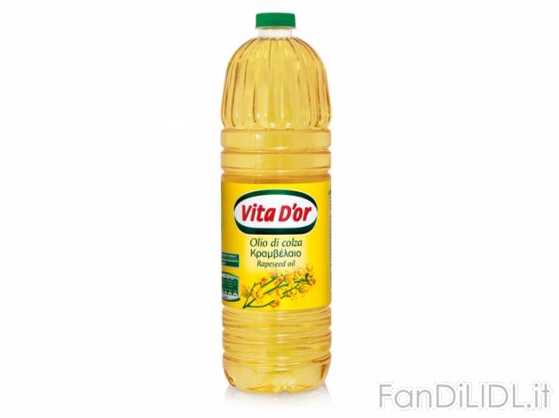 Olio di semi di colza , prezzo 0,85 &#8364; 1 l 
- Si adatta per qualsiasi tipo ...