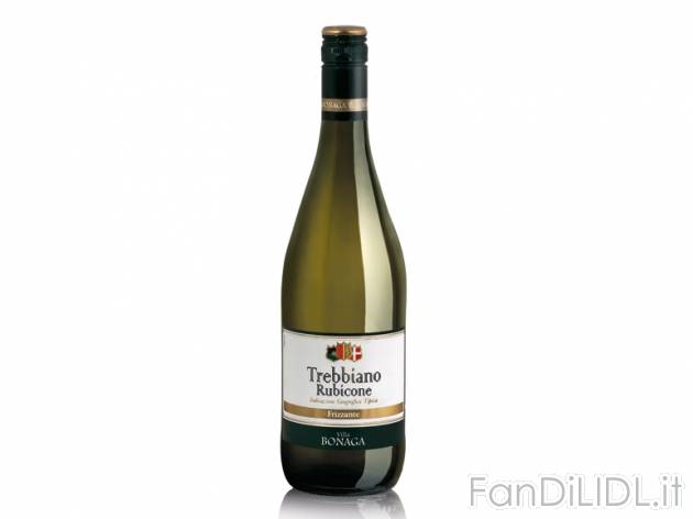 Trebbiano Rubicone IGT Frizzante , prezzo 1,39 &#8364; per 0.75 l, € 1,85/l ...