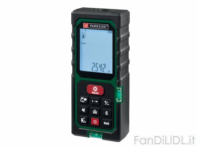 Misuratore di distanza laser Prezzo-lidl, prezzo 19.99 &#8364; 
- Con livella ...