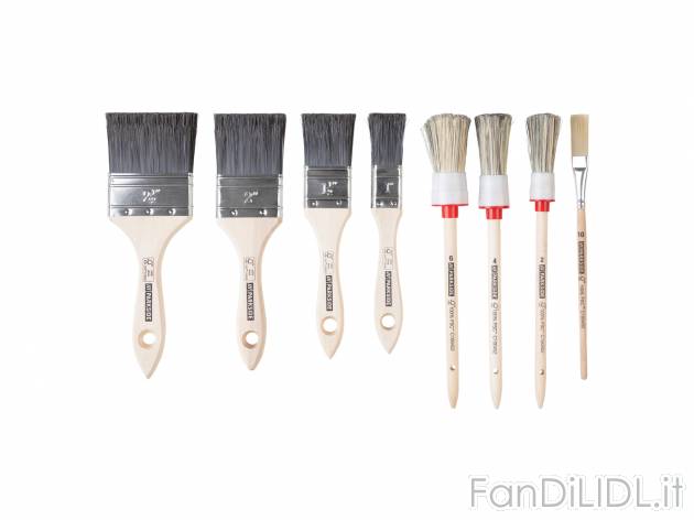 Set pennelli Parkside, prezzo 3.99 &#8364;  
8 pezzi
Caratteristiche

- FSC