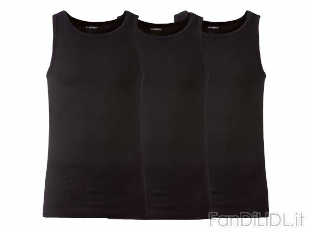 Canotta da uomo Prezzo-lidl, prezzo 8.99 &#8364; 
3 pezzi - Misure: M-XL 
- ...