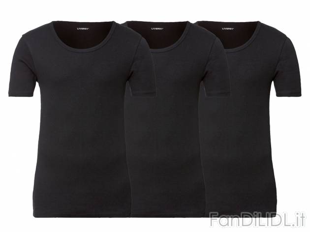 T-shirt intima da uomo Livergy, prezzo 9.99 &#8364; 
3 pezzi - Misure: M-XL ...