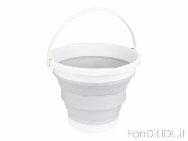Cesto o secchio pieghevole AquaPur, prezzo 7.99 &#8364; 
10 L 
Cesto salvaspazio:
- ...