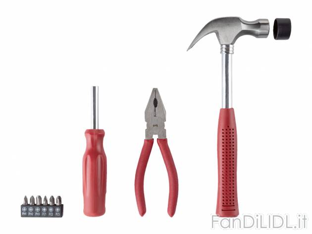 Set utensili Parkside, prezzo 7.99 &#8364; 
10 pezzi 
- Custodia inclusa
Caratteristiche
 ...