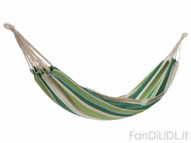 Amaca Rocktrail, prezzo 8.99 &#8364; 
- Lunghezza incluse corde: 310 cm
- Superficie: ...