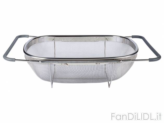 Scolatutto estensibile da lavello Ernesto, prezzo 8.99 &#8364; 
- In acciaio ...