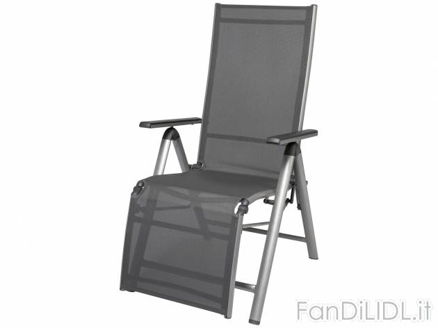 Sedia sdraio da giardino Prezzo-lidl, prezzo 49.00 &#8364; 
- Carico max: 120 ...
