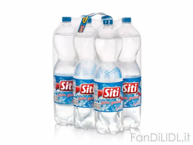 Gassosa , prezzo 1,50 &#8364; per 6x 1,5 l, € 0,17/l EUR. 
- 1 bottiglia = ...