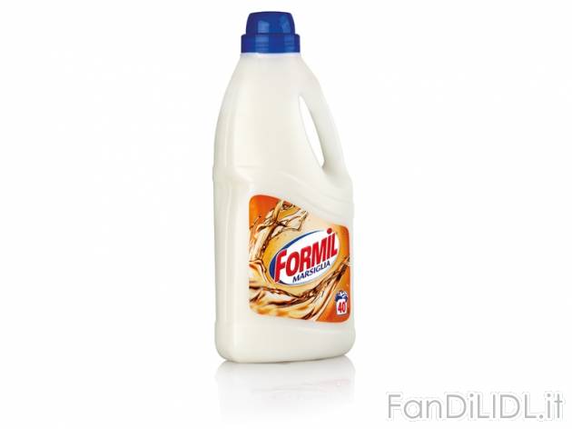 Detersivo liquido Marsiglia , prezzo 1,99 &#8364; per 3 l, € 0,66/l EUR. 
- ...