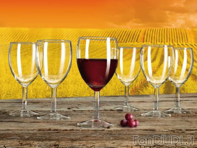 Set bicchieri per vino rosso o Bianco Ernesto, prezzo 4,99 &#8364; per Alla ...