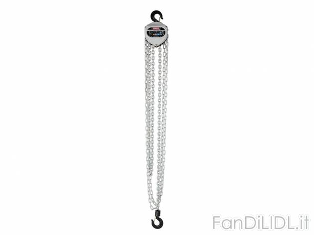 Paranco a catena , prezzo 39.99 &#8364; 
- Gancio con ferretto di sicurezza
- ...