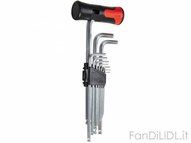 Set chiavi a brugola Powerfix, prezzo 4,99 &#8364; per Al set 
- Grandezze: ...