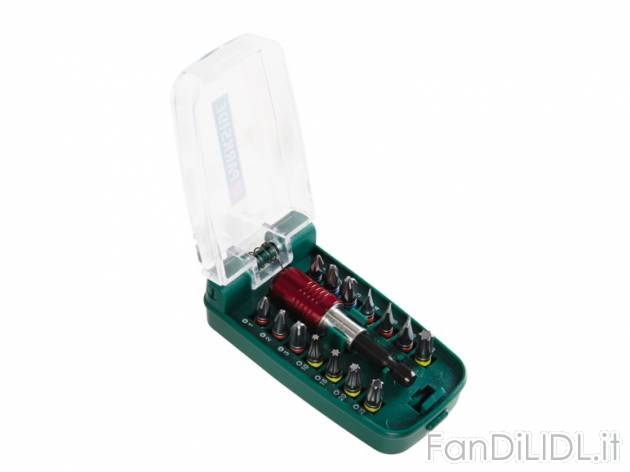 Set punte e bit tascabile, 15 pezzi Parkside, prezzo 4,99 &#8364; per Al set ...