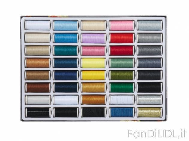Set filo da cucito , prezzo 4,99 &#8364; per Al set 
- Set nastri elastici 7 ...