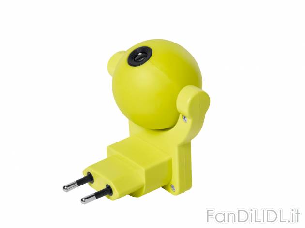 Lampada da presa con proiettore , prezzo 3.99 &#8364; 
- Al buio si accende ...