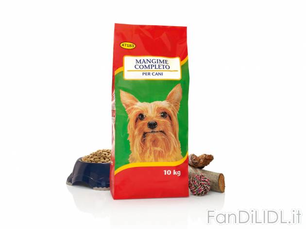 Crocchette , prezzo 4.99 &#8364;  
-  Mangime completo per cani