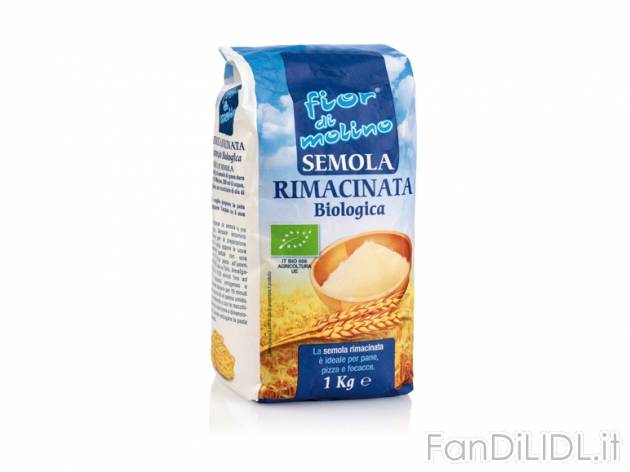Semola di grano duro rimacinata bio , prezzo 0,99 &#8364; 1 kg 
- Ideale per ...