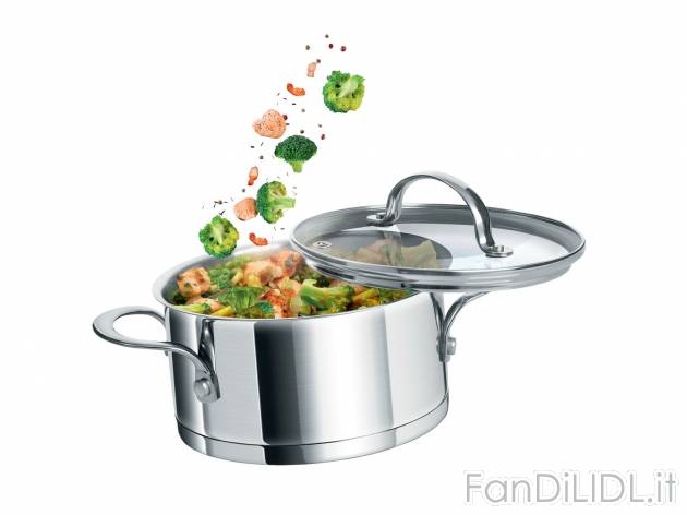 Pentola in acciaio , prezzo 11.99 &#8364; 
- 1,25 L
- Fondo multistrato incapsulato
- ...