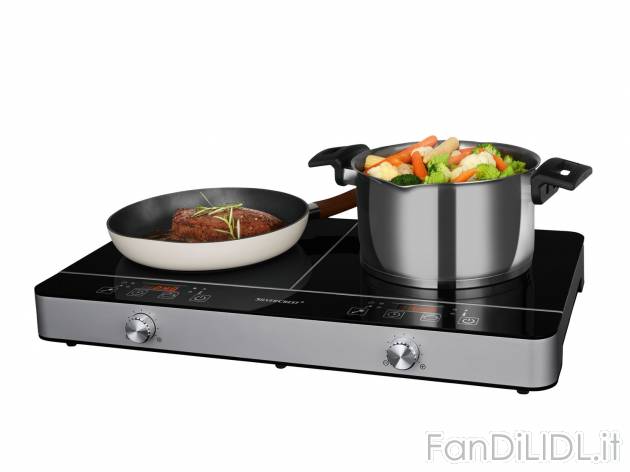 Doppia piastra ad induzione , prezzo 69.00 &#8364; 
- Livelli di temperatura ...