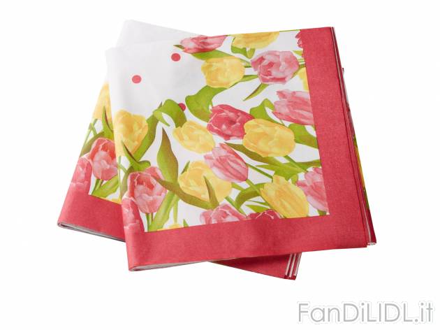 Tovaglioli 40x40 cm, 12 pezzi o tovagliette 80x80 cm, 2 pezzi , prezzo 1.99 &#8364; ...
