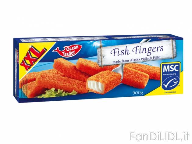 Bastoncini di merluzzo d&#039;Alaska impanati , prezzo 3,49 &#8364; per ...