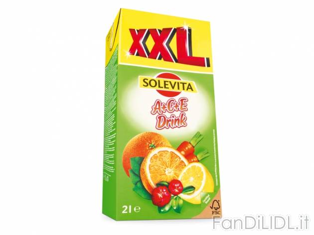 Succo ACE , prezzo 0,99 &#8364; per 1,5 l + 0,5 l GRATIS, 1 l = 0,50 EUR. 
- ...