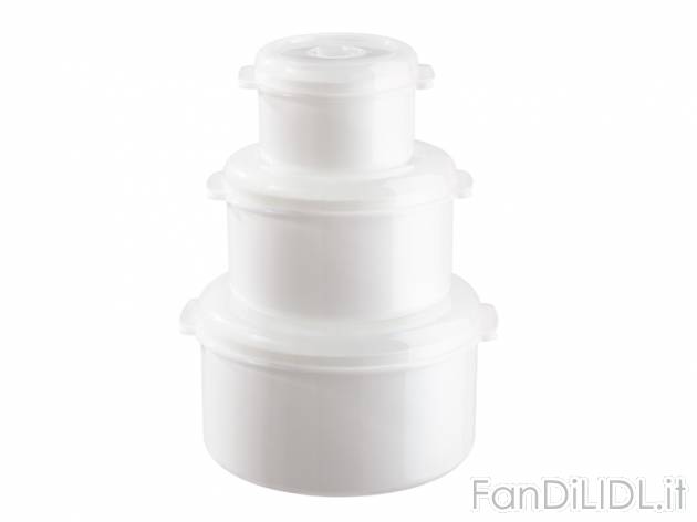 Set contenitori per microonde Ernesto, prezzo 3,99 &#8364; per Al set 
- Con ...