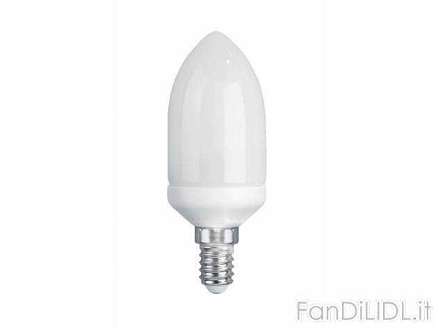 Lampadina a candela a risparmio energetico Livarno Lux, prezzo 2,99 &#8364; ...