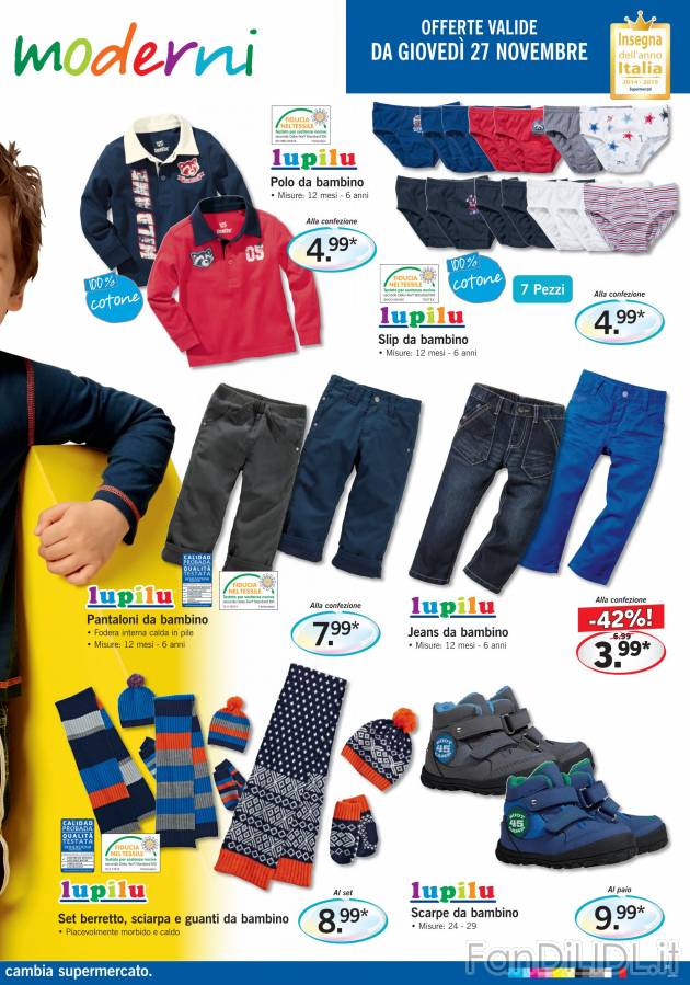 Slip da bambino, Jeans, pantaloni polo da bambino