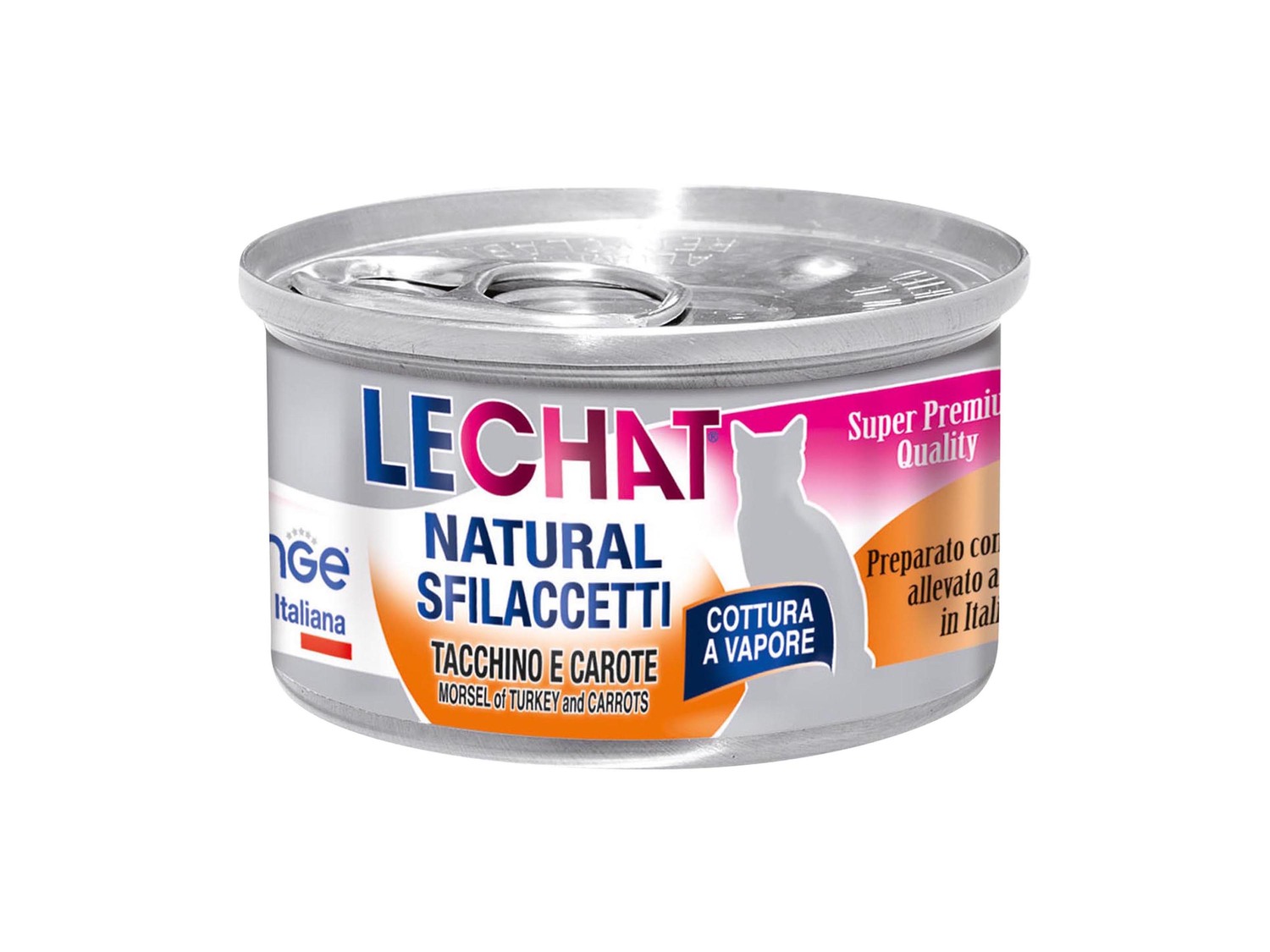 Sfilaccetti LeChat Natural, prezzo 0.75 €
- Solo pollo o tacchino e carote