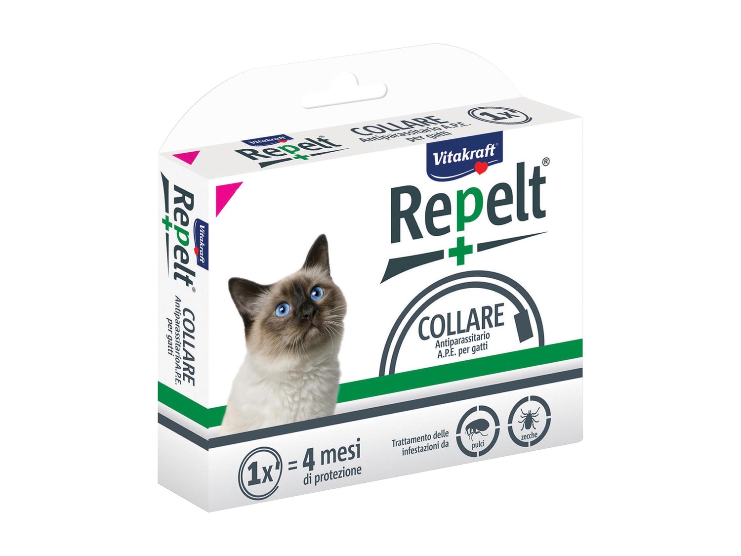 Collare antiparassitario Vitakraft, prezzo 3.89 €
- Per gatti o per cani ...