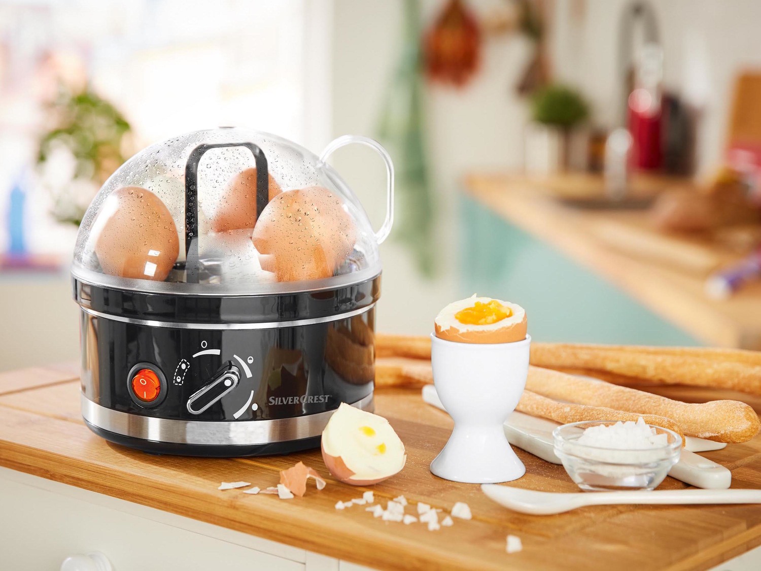 Cuociuova Silvercrest Kitchen Tools, prezzo 12.99 €
- 3 anni garanzia ...